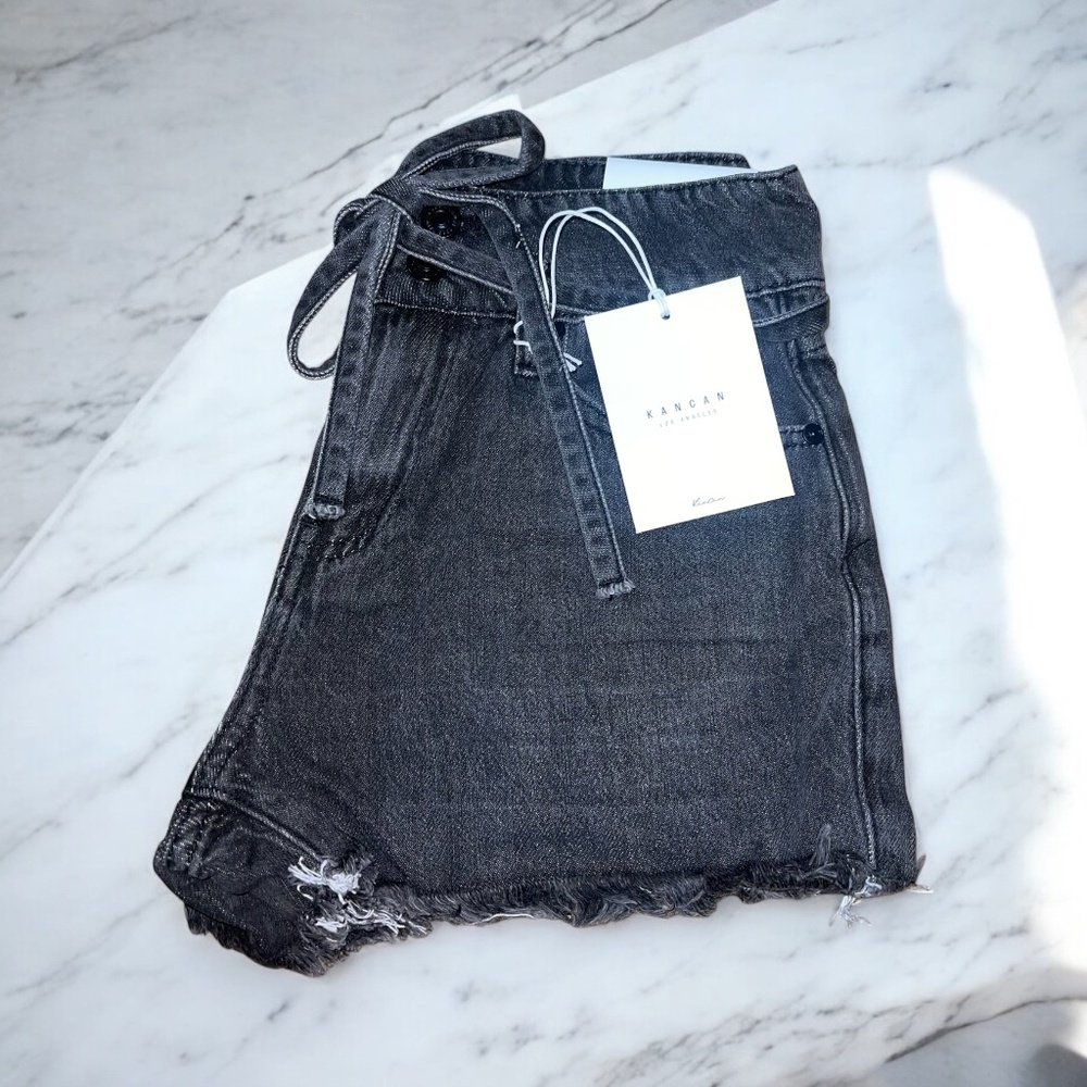Ultra High Rise Belted KanCan Shorts